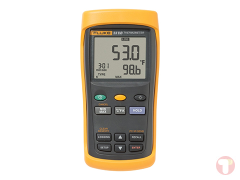 Dual Input Digital Thermometer with data logging